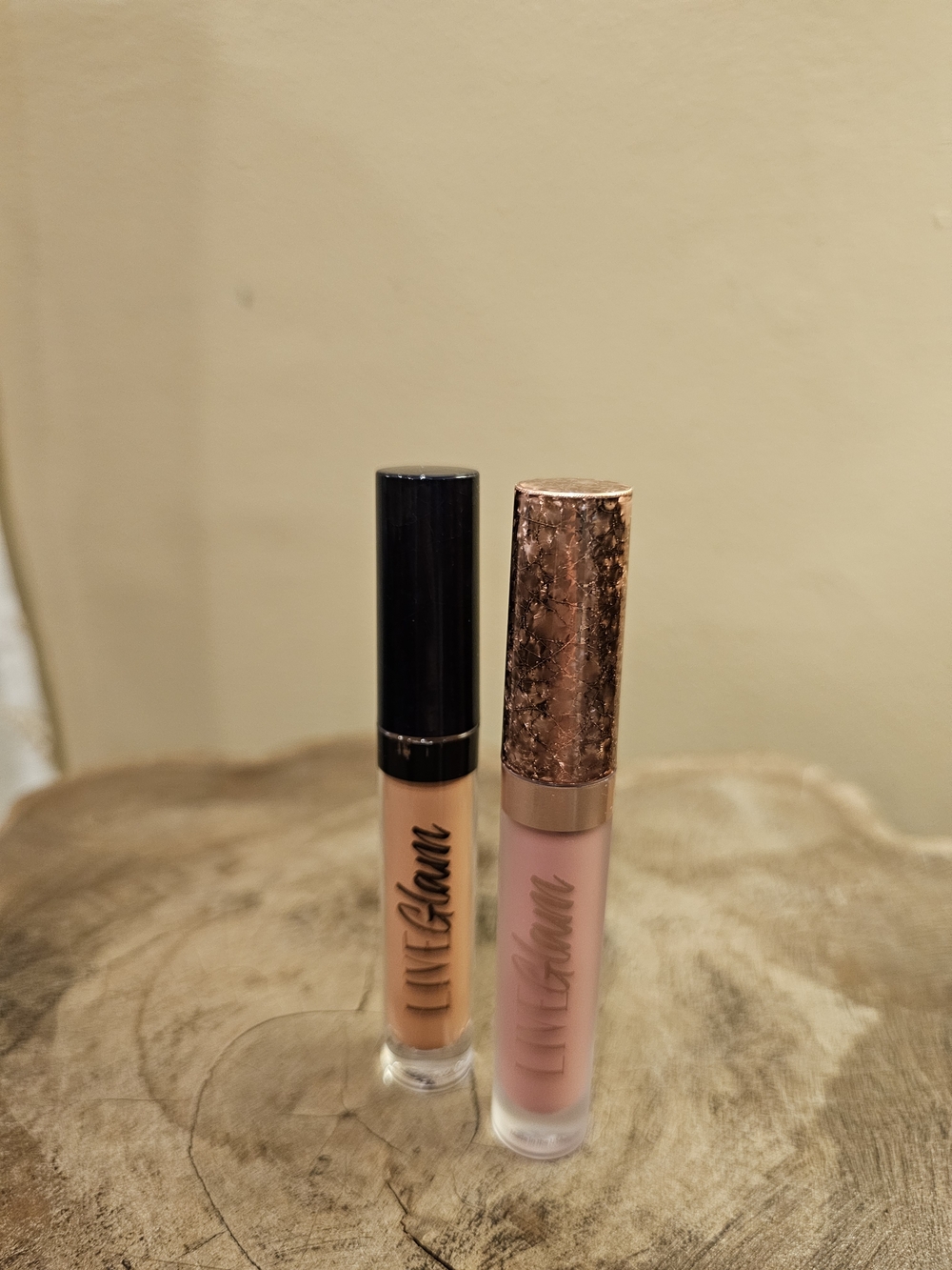 Live Glam Matte Liguid Lipstick Duo- Pink Nude